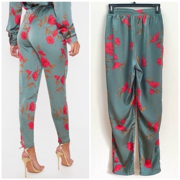**sale**Pretty LittleThings Satin feel Cigarette Pants - Picture 2 of 11